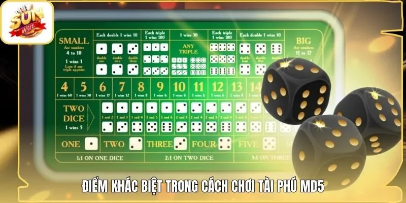 Điểm khác biệt trong cách chơi tài phú MD5